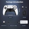 POFET Wireless Retro Game Stick Revisit Classic Games Console with 64GB Built-in Card Super Wireless USB Game Console Plug and Play TV Stick with 2 Game Controllers Support 4K HD Output - Image 5
