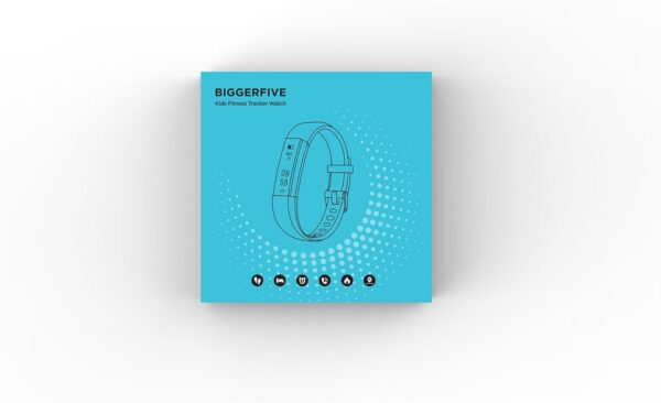 BIGGERFIVE Fitness Tracker Watch for Kids Boys Girls Teens, Pedometer Watch, Activity Tracker, Sleep Monitor, Calorie Counter, Silent Alarm Clock, IP67 Waterproof Step Counter Watch (Dual Straps) - Image 7