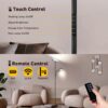 OUTON LED Floor Lamp with Reading Lamp, Mother/Father Parent & Child Uplighter and Spotlight Design Floor Lamp, Dimmable Standing Lamp, Remote & Touch Control for Living Room Bedroom Office, Black - Image 3