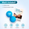 Beenax Peanut Massage Ball - Double Lacrosse Ball - Perfect for Trigger Point Therapy, Myofascial Release, Deep Tissue Massage, Yoga - Designed to Relieve Stress and Relax Tight Muscles - Image 8