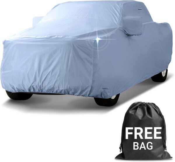 iCarCover 30-Layer Premium Truck Car Cover Waterproof All Weather | Rain Snow UV Sun Protection Full Car Covers | F-250 350 450, Ram 2500, Silverado Sierra 2500HD 3500HD, Size T74 (See Size Chart) - Image 2