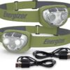 Energizer LED Headlamp Rechargeable (2-Pack) PRO Series, IPX4 Water Resistant, Ultra Bright Head Light, Multiple Light Modes, Rugged Headlight for Camping, Outdoors, Emergency Light, (USB Included) - Image 2
