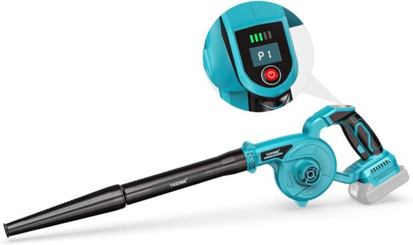 TASDISE Leaf Blower, Cordless Garden Blower for Makita 18V Battery, 2 in 1 Leaf Blower, Garden Vacuum, Electric Leaf Blower and Vacuum, 3-Speed Control, Leaf Hoover for Garden, Patio, Lawn, no Battery - Image 2