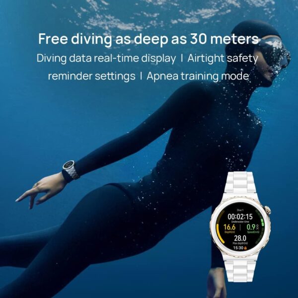 HUAWEI WATCH GT 3 Pro Smartwatch - Fashion Fitness Tracker and Health Monitor with Heart Rate, ECG, Blood Oxygen & Menstruation Cycle Tracking - Powerful Battery Up to 7 Days - Bluetooth - 43" White - Image 8