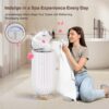 Towel Warmer for Bathroom - 27L Large Towel Warmer Bucket with 5-Minute Rapid Heating, 4 Adjustable Modes, Auto Flip-Top, Aromatherapy & Night Light, ETL Certified for Towels, Blankets & Clothes - Image 6