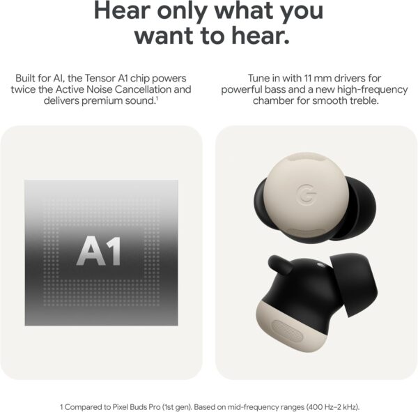Google Pixel Buds Pro 2 - Wireless Earbuds with Active Noise Cancellation – Bluetooth Headphones - Wintergreen - Image 5