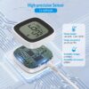 Brifit Bluetooth Refrigerator Thermo-hygrometer with Probe, Smart Room Temperature Humidity Sensor, Digital Fridge Thermometer with APP Control, History Record & Data Export, for Freezer, Aquarium - Image 4