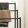 HOOBRO Towel Rack, Towel Rail Freestanding, Towel Holder for Bathroom, Drying Stand with 3 Towel Rails and Storage Shelf, Metal, for Bath and Hand Towels, Industrial, Rustic Brown and Black EBF03LB01 - Image 6