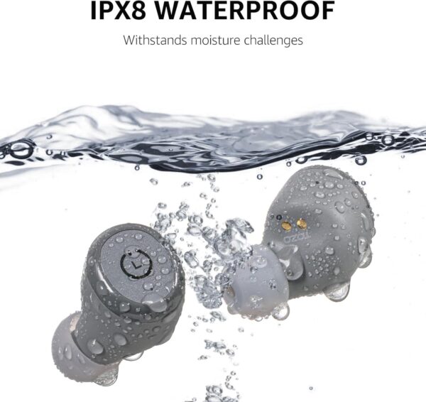 TOZO T10 Wireless Earbuds Bluetooth 5.3 Headphones, 55H Playtime with Wireless Charging Case, App Customize EQ, Ergonomic Design IPX8 Waterproof Headset Powerful Sound for Workout, Calls - Image 6