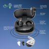 Mixx StreamBuds Charge 2 Hybrid True Wireless Earbuds, Bluetooth Wireless In-Earphones, In-Ear Headphones, 36 Hours Playtime, Digital Display, Hands-Free Calling, Qi Charging Compatible - Image 8