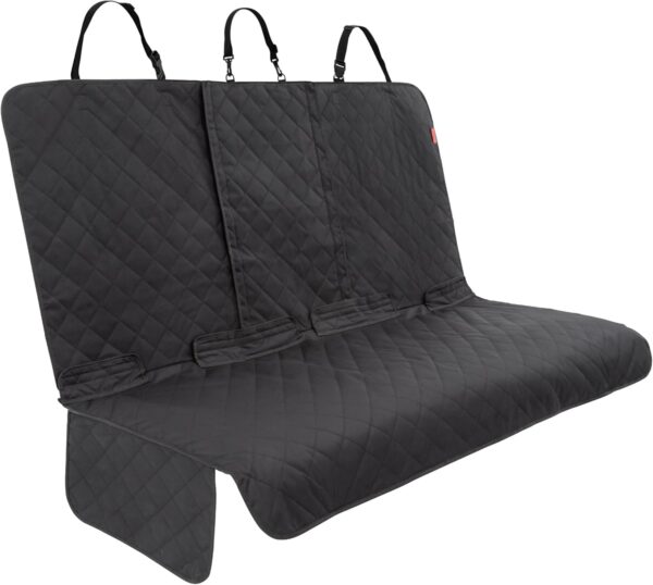 Lusso Gear Dog Car Seat Cover for Back Seat, Protects from Scratches, Scuffs, Shedding, Mud, & More, 100% Waterproof, Non-Slip Cover Stays Securely in Place, Fits Your Car, Truck, Auto (Black) - Image 2