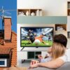 TV 22 inch IPS HD 1080P Screen,Small tv with Freeview Receiver,12 volt TV Built Digital T2 Tuner,USB,HDMI/RCA/VGA inputs,Suitable for Bedroom Caravan - Image 6