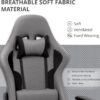 IntimaTe WM Heart Gaming Chair, Ergonomic Fabric Gamer Chair, Breathable Racing Chair for Home Office and Gaming, Office Chair for Adults, Swivel High Back Recliner Computer Desk Chair,Adjustable,Gray - Image 5
