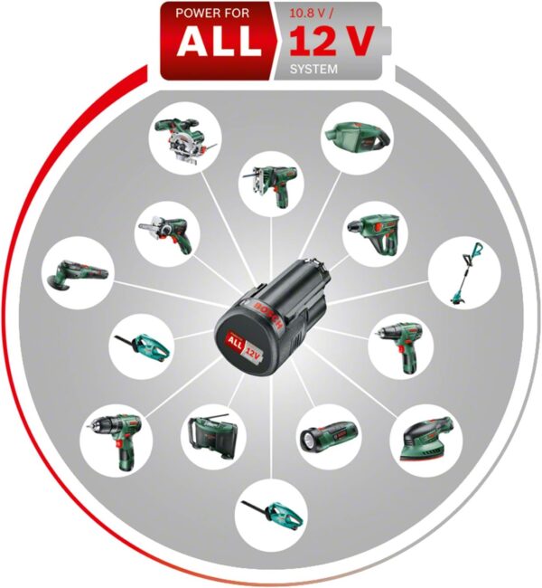 Bosch Home and Garden 06033D0000 Easyvac 12 Cordless Handheld Vacuum Cleaner, Without Battery And Charger, Green, 143 x 415 x 236 cm - Image 3