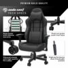 Anda Seat Dark Demon Dragon Pro Gaming Chair Black and Gaming Mouse Pad - Office Desk Chair Leather with Neck and Lumbar Support, Rubber Base Mousepad - Image 8
