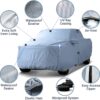 iCarCover 30-Layer Premium Truck Car Cover Waterproof All Weather | Rain Snow UV Sun Protection Full Car Covers | F-250 350 450, Ram 2500, Silverado Sierra 2500HD 3500HD, Size T74 (See Size Chart) - Image 4