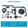 gotonovo Outside Shower Fixture Wall Mount Matte Black SUS 304 Stainless Steel Triple Function with Hand Sprayer and Tub Spout 8 Inch Rainfall Shower Head Shower faucet Set Bathroom Complete Set - Image 8