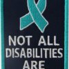 Not All Disabilities are Visible Vests/Harnesses Service Dog Emblem Embroidered Fastener Hook & Loop Patch - Image 3