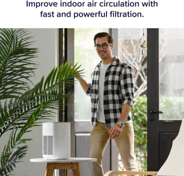 LEVOIT Air Purifier for Home Bedroom, Dual HEPA Filters with Aromatherapy Diffuser, Quiet Sleep Mode, Air Cleaner for Smoke, Allergies, Pet Dander, 100% Ozone Free, Air Frenshener, LV-H128, Gray - Image 5