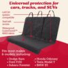 Lusso Gear Dog Car Seat Cover for Back Seat, Protects from Scratches, Scuffs, Shedding, Mud, & More, 100% Waterproof, Non-Slip Cover Stays Securely in Place, Fits Your Car, Truck, Auto (Black) - Image 3
