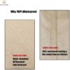 F&J Outdoors Garden Furniture Cover Waterproof 6 Chairs 7 Piece Outdoor Sectional Cover 244x162x80cm Eco-friendly Fabric UV Resistant,Beige+Brown - Image 5