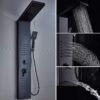 ELLO&ALLO LED Stainless Steel Shower Panel Tower System, Rainfall Shower Head Rain Massage System with LED Body Jets - Image 4