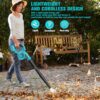 TASDISE Leaf Blower, Cordless Garden Blower for Makita 18V Battery, 2 in 1 Leaf Blower, Garden Vacuum, Electric Leaf Blower and Vacuum, 3-Speed Control, Leaf Hoover for Garden, Patio, Lawn, no Battery - Image 6