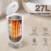 Towel Warmer for Bathroom - 27L Large Towel Warmer Bucket with 5-Minute Rapid Heating, 4 Adjustable Modes, Auto Flip-Top, Aromatherapy & Night Light, ETL Certified for Towels, Blankets & Clothes - Image 5