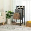 HOOBRO Towel Rack, Towel Rail Freestanding, Towel Holder for Bathroom, Drying Stand with 3 Towel Rails and Storage Shelf, Metal, for Bath and Hand Towels, Industrial, Rustic Brown and Black EBF03LB01 - Image 10