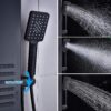 ELLO&ALLO LED Stainless Steel Shower Panel Tower System, Rainfall Shower Head Rain Massage System with LED Body Jets - Image 5