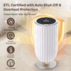 Towel Warmer for Bathroom - 27L Large Towel Warmer Bucket with 5-Minute Rapid Heating, 4 Adjustable Modes, Auto Flip-Top, Aromatherapy & Night Light, ETL Certified for Towels, Blankets & Clothes - Image 7