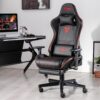 S*MAX Gaming Chair with Footrest Thicken Seat Gaming Chairs with 3D Armrest PU Leather Headrest and Lumbar Support Racing Style High Back Gaming Chair for Adults Black - Image 3
