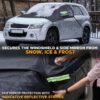 EcoNour Windshield Snow Cover with Side Mirror Cover | Windshield Protection from Snow, Ice, Frost | Windproof Snow Cover for Car | Snow Windshield Cover for All Weather Protection - Image 5