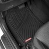 Motor Trend 3 Rows FlexTough Series Rubber Floor Mats & Liners for Car SUV Van- Heavy Duty Full Interior - Black - Image 3