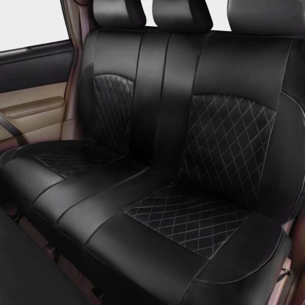 KKnoon 9 Pieces Car Seat Cover PU Leather Seat Protector Full Set Automobile Interior Accessories for Car SUV Vehicle - Image 6