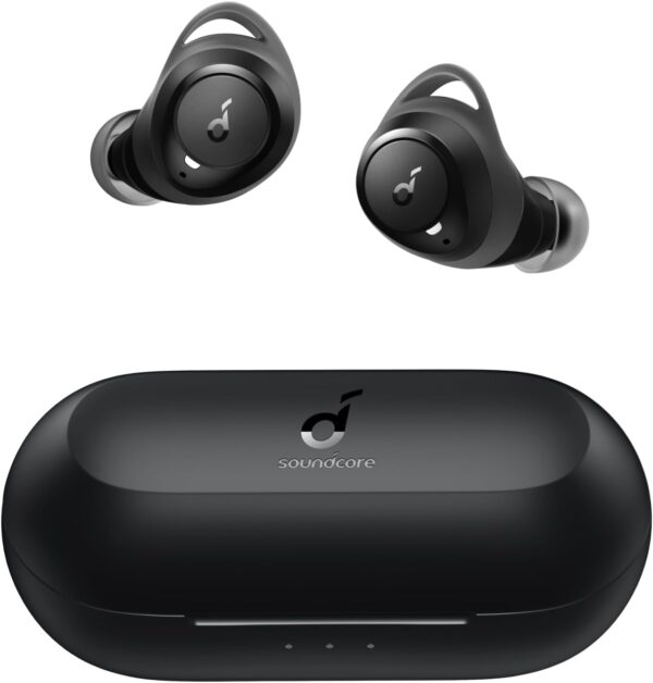 soundcore Wireless Earbuds, A1 Bluetooth Earbuds, Powerful Customized Sound, 35H Playtime, Wireless Charging, USB-C Fast Charge, IPX7 Waterproof, Button Control, Commute, Sports - Image 2