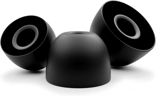 Okuli Set of 12 Silicone EarBuds Ear Tips For BEATs Studio Buds, Fit Pro Earphones in Black - Image 3