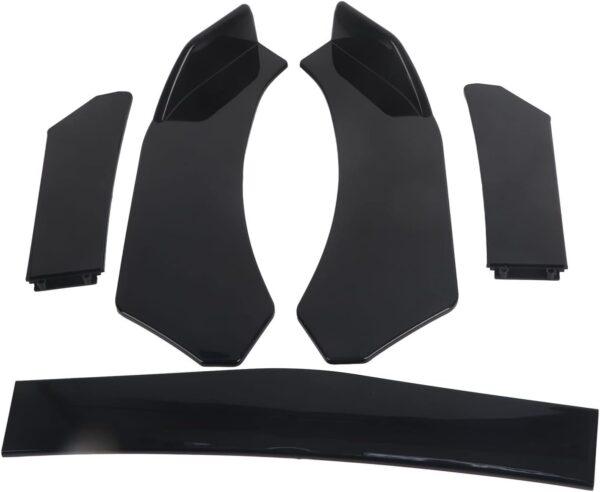 Tonysa 5pcs Front Bumper Diffuser, ABS Universal Lip Splitter Spoiler Diffuser, Simple Installation, Canard Protector for Car - Image 8