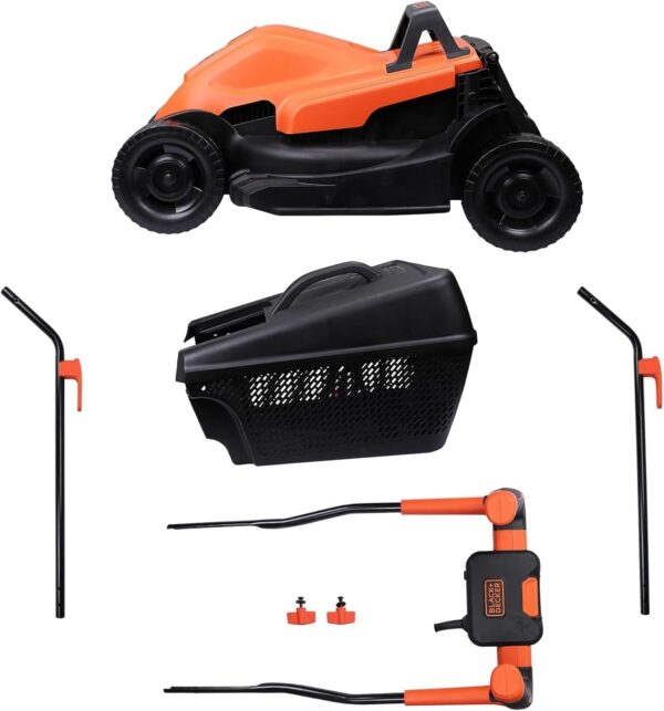 BLACK + DECKER BEMW451BH-GB Lawn Mower with Bike Handle, 1200 W, 240 V, Black, 32 cm - Image 10