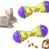 HZAKXIN 2Pcs Rabbit Treat Ball Interactive Bunny Toys Food Dispensing Guinea Pig Toys Slow Feeder for Rabbits, Guinea Pigs, Reptile - Image 2