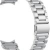 SUNDAREE Compatible with Strap Samsung Galaxy Watch 7 6 5 4 44MM 40MM/FE/Watch 6 4 Classic 47MM 46MM 43MM 42MM LTE/5 Pro 45MM,No Gap Silver Men Women Stainless Steel Metal Replacement Smartwatch Band - Image 9