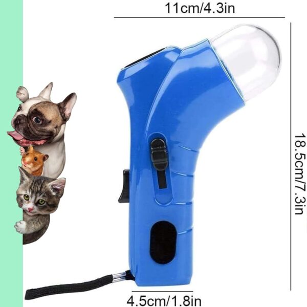 Cat Treat Shooter Gun, Handheld Interactive Pet Training Feeder, Fun Food Dispenser Guns Toy, Pet Snack Slinger for Exercise Training, Cats Dog Food Shooter Launchers for Indoor Outdoor (Red) - Image 4