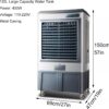 WXXSHGDW Swamp Cooler Air Conditioner, Industry Portable Evaporative Air Cooler, 120°Oscillation Air Cooler, 3 Wind Speeds, 120L Large Water Tank for Outdoor Indoor Use - Image 3