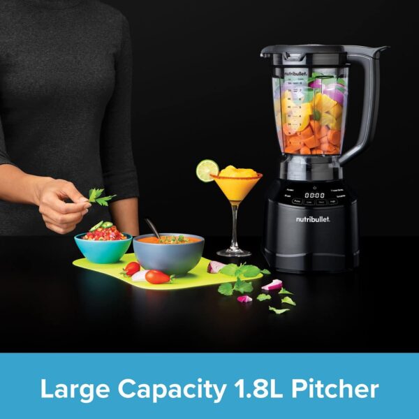 Nutribullet Smart Touch Hot and Cold Food & Smoothie Blender Mixer With 3 Speed Settings – Perfect For Soups, Smoothies, Purees & Grinding Nuts – Powerful 1500W, Large 1.85L Jug For Home Kitchen - Image 5