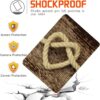 Wood Printed Case Compatible with All-New Amazon Kindle Fire HD 8 & 8 Plus Tablet (12th Gen/10th Gen, 2022/2020 Release) 8 Inch Thin Premium PU Leather Folio Case Cover (heart rope) - Image 8