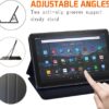 Wood Printed Case Compatible with All-New Amazon Kindle Fire HD 8 & 8 Plus Tablet (12th Gen/10th Gen, 2022/2020 Release) 8 Inch Thin Premium PU Leather Folio Case Cover (heart rope) - Image 4