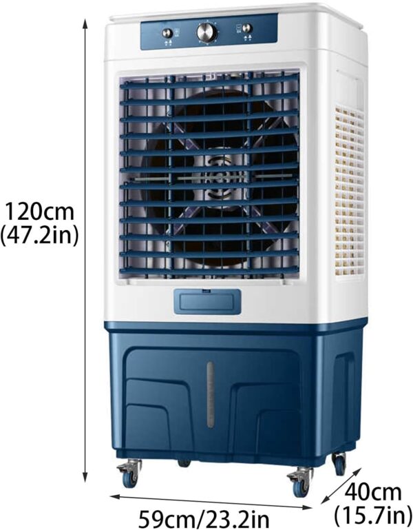Yajuer Evaporative Air Cooler, Portable Air Conditioners with Water Tank and 3 Speeds, 3 IN 1 Fast Cooling Fan for Room Office Garage - Image 3