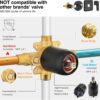 HOMELODY Tub Shower Faucet Set with 8 Inch Shower Head Tub Spout, Single Handle High Pressure Complete Bathtub Shower Faucet Set Valve Included Matte Black - Image 3