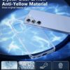 FNTCASE for Samsung Galaxy S24-Plus Case: Clear Military Grade Shockproof Anti Yellowing Slim Phone Cover Protective Rugged - Image 5