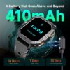 OUKITEL Smart Watch for Men Answer/Make Call, 2.02” HD Screen Fitness Watch with Heart Rate/Sleep Monitor/Blood Oxygen, 5ATM Waterproof, 100+ Sport Modes Smartwatch for IOS Android - Image 8